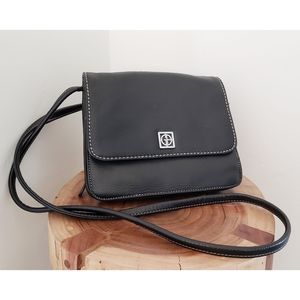 Giani Bernini black leather crossbody bag